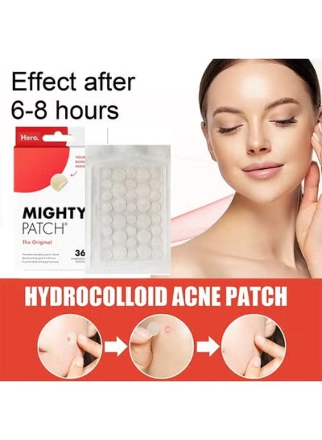 Mighty Patch 36 Pieces Mighty Patch Hydrocolloid Acne Pimple Patch Spot Treatment Beige 5.5inch - Image 2